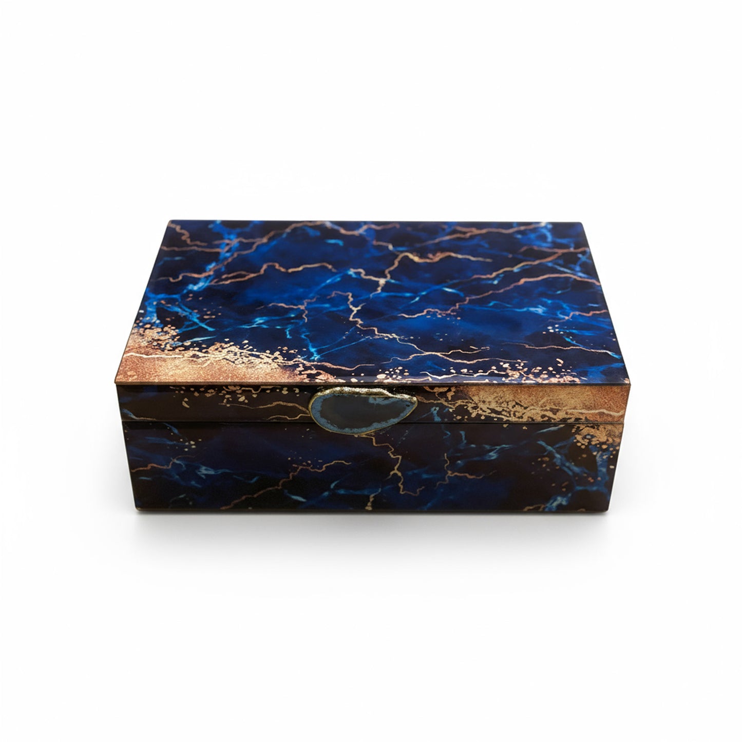 24K Gold-Dipped Rose 7" – Blue Marble Collector’s Box