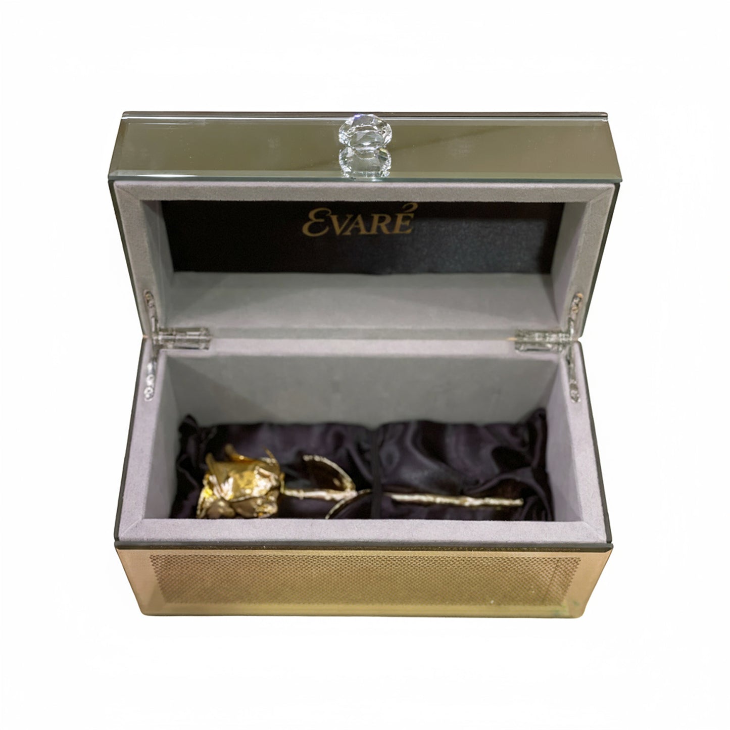24K Gold Dipped Natural Rose 7" – Luxe Glass Box