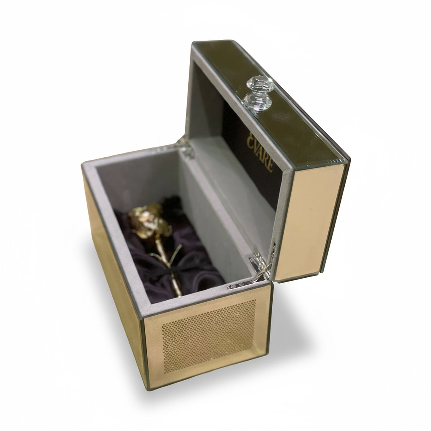 24K Gold Dipped Natural Rose 7" – Luxe Glass Box