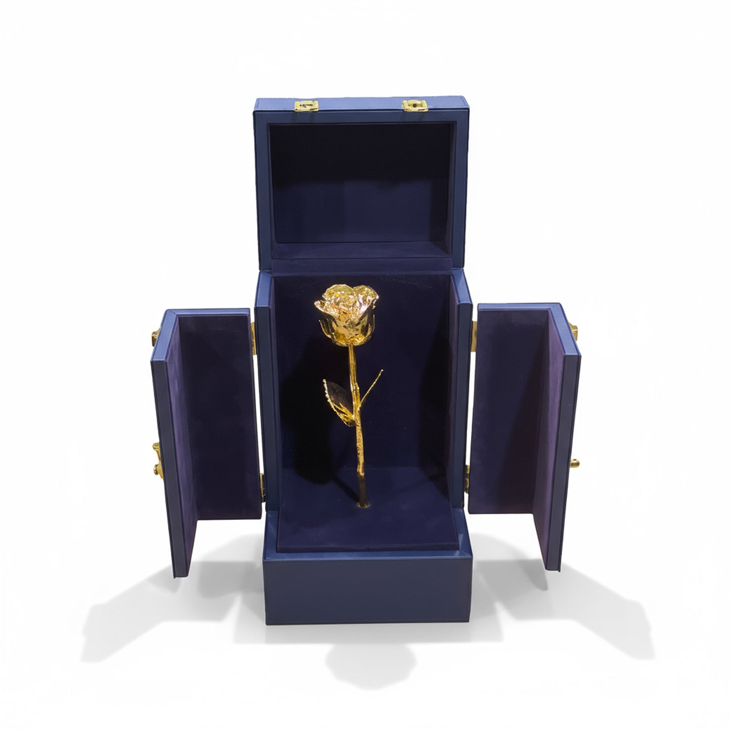 24K Gold Dipped Natural Rose 11.5" - DaVinci's Box