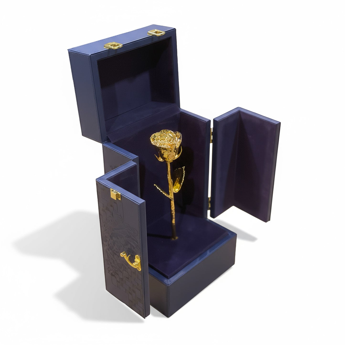 24K Gold Dipped Natural Rose 11.5" - DaVinci's Box