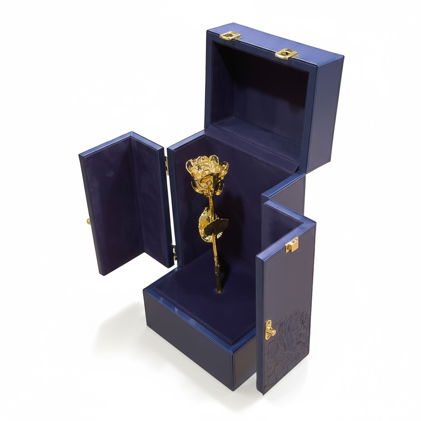 24K Gold Dipped Natural Rose 11.5" - DaVinci's Box